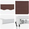 vidaXL Automatic Retractable Awning Brown 400x300 cm