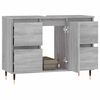 vidaXL Bathroom Cabinet Grey Sonoma 80x33x60 cm Engineered Wood