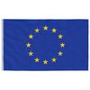 vidaXL Europe Flag and Pole 5.55 m Aluminium