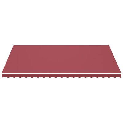 vidaXL Replacement Fabric for Awning Burgundy Red 5x3.5 m