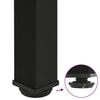 vidaXL Bar Table Legs 4 pcs Black 90-92 cm Steel
