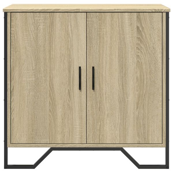 vidaXL Sideboard Sonoma Oak 78x35.5x74.5 cm Engineered Wood