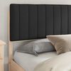 vidaXL Bed Frame with Upholstered Headboard Black 180 x 200 cm