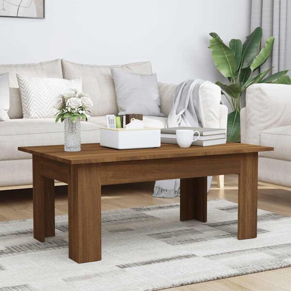 vidaXL Coffee Table Brown Oak 100x60x42 cm Engineered Wood