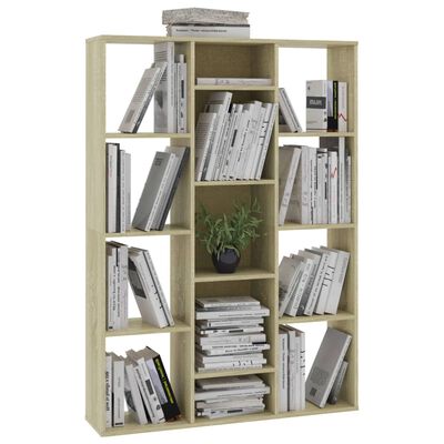 vidaXL Room Divider/Book Cabinet Sonoma Oak 100x24x140 cm Engineered Wood