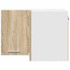 vidaXL Hanging Cabinet Sonoma Oak and White 57 x 57 x 40 cm