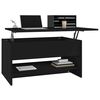 vidaXL Coffee Table Black 80x50x40 cm Engineered Wood