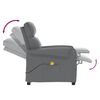 vidaXL Massage Recliner Chair Grey Faux Leather