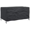vidaXL Furniture Cover Plain Black 150 x 90 x 75 cm 210D