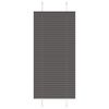 vidaXL Pleated Blind Black 65x100 cm Fabric Width 64.4 cm Polyester