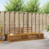 vidaXL Outdoor Sofa Set 2 Piece Natural 203.5 x 83 x 73 cm
