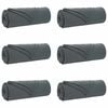 vidaXL Throw Blankets 6 pcs Dark Grey 210 x 140 cm 2.56 kg Fleece
