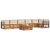 vidaXL Outdoor Sofa Set 7 pcs Natural Solid Acacia Wood
