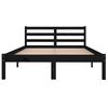 vidaXL Bed Frame without Mattress Solid Wood Pine 120x200cm Black