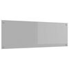 vidaXL Kitchen Backsplash Light Grey 120 x 40 cm Tempered Glass