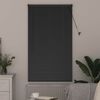 vidaXL Window Blind with Curtains Manual Black Aluminium