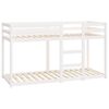 vidaXL Bunk Bed without Mattress White 75x190 cm Small Single Solid Wood Pine