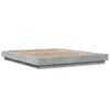 vidaXL Bed Frame without Mattress Concrete Grey 160x200 cm