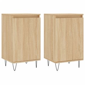 vidaXL Sideboards 2 pcs Sonoma Oak 40x35x70 cm Engineered Wood