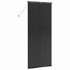 vidaXL Window Blind with Curtains Manual Black Aluminium