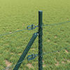 vidaXL Fence Post Green 10 x 0.4 m (50 mm mesh) Steel and PVC