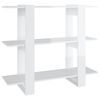 vidaXL Book Cabinet | High Gloss White | Engineered Wood | Medium | Book Cabinet