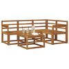 vidaXL Outdoor Sofa Set 5 pcs Natural Solid Acacia Wood