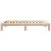 vidaXL Bed Frame without Mattress 90x190 cm Single Solid Wood Pine