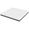 vidaXL Mattress White and Grey 200 x 200 cm Memory Foam
