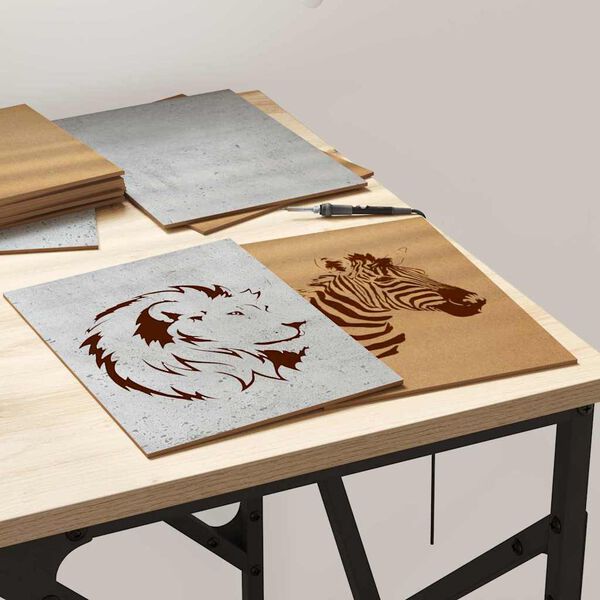 vidaXL Decor Panels 150 pcs Concrete Grey 21 x 30 x 0.27 cm