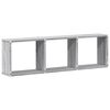 vidaXL Wall Cabinet 100x16x30 cm Grey Sonoma Engineered Wood