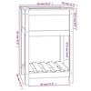 vidaXL Planter with Shelf 54x54x81 cm Solid Wood Pine