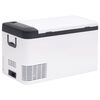 vidaXL Cool Box with Handle and Adapter Black and White 25 L PP & PE