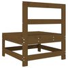 vidaXL Garden Middle Sofas 2 pcs Honey Brown Solid Wood Pine