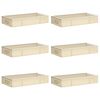 vidaXL Storage Box with Transparent Top Window 6 pcs Non-woven fabric
