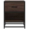vidaXL Bedside Cabinet Brown Oak 40x31x50 cm Engineered Wood