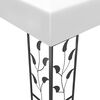 vidaXL Gazebo with LED String Lights 3x3 m White