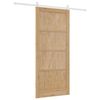 vidaXL Sliding Door ORKDAL Brown 93 x 211 cm Solid Pine Wood