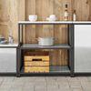 vidaXL Kitchen Storage with Shelf Silver 90 x 50 x 92 cm Steel