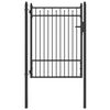 vidaXL Fence Gate HORST 100 x 125 cm Metal Black Lockable