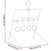 vidaXL Resetting Target Black 40 x 34 x 53 cm Steel