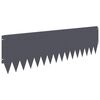 vidaXL Lawn Edging 20 pcs 103 x 30 cm Steel Anthracite