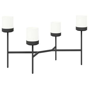 vidaXL Flower Stand White 125 x 55 x 81 cm PP and Steel