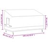 vidaXL 3-Seater Bench Cover Beige 159x84x56/81 cm 600D Oxford