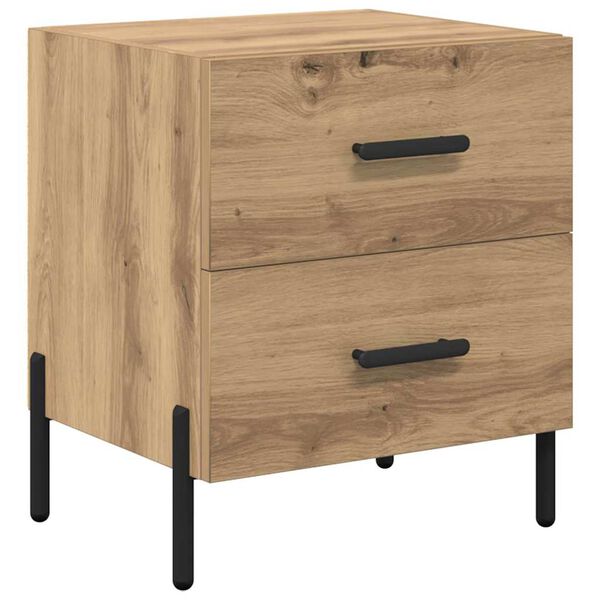 vidaXL Bedside Cabinet Artisan Oak 40 x 35 x 47.5 cm Engineered Wood