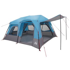 vidaXL Instant Tent Blue 8-Person 185T Polyester with PU Coating