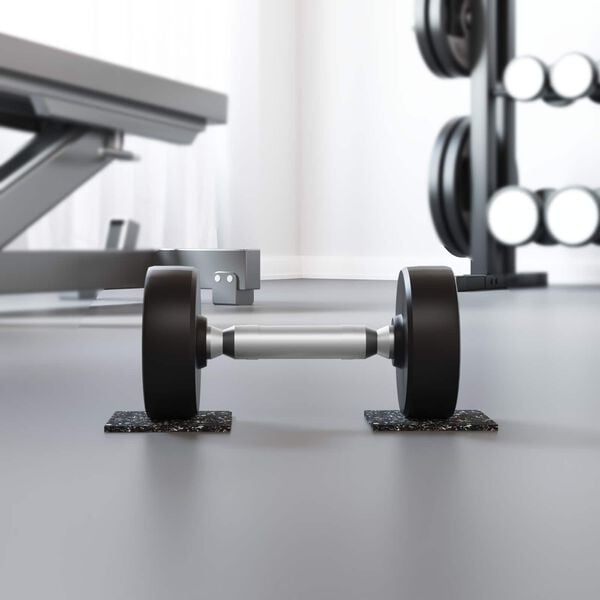 vidaXL Rubber Roller Black 2000 x 12 x 0.3 cm Rubber