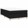 vidaXL Box Spring Bed Frame Black 120x200 cm Fabric