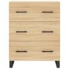 vidaXL Sideboard Sonoma Oak 69.5x34x90 cm Engineered Wood