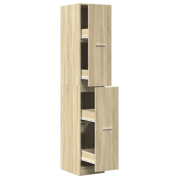 vidaXL Apothecary Cabinet&nbsp;Sonoma Oak 30x41x174.5 cm Engineered Wood